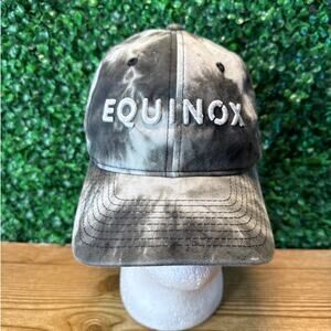 Adult Equinox Tie Dye Gray & Black Adjustable Baseball Hat Cap